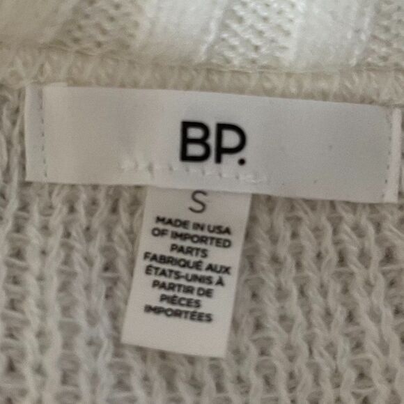 NWT BP Banana Republic Fuzzy Striped Red & White Sweater Women's Size Small - Picture 3 of 7